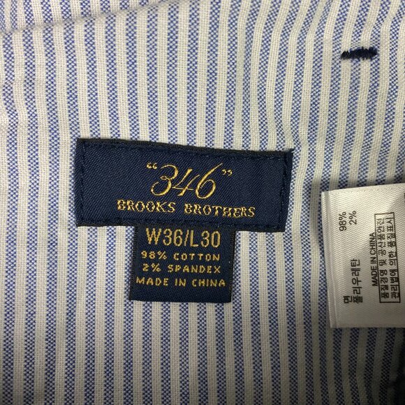 Brooks Brothers 346 Corduroy Pants Men's 36 x 30 Blue Stretch - Picture 5 of 12